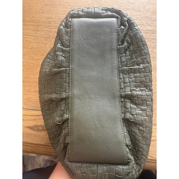 Cleobella Nia Woven Handbag Clutch Olive Green Hobo Slouchy - Picture 12 of 12